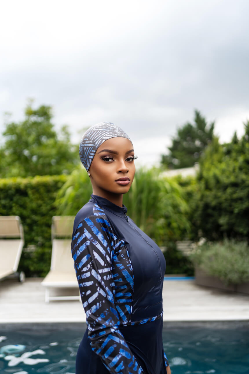 maillot de bain couvrant indigo – Image 6